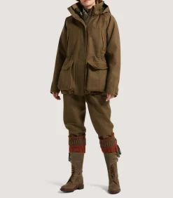 Women's Technical Tweed Lancashire Field Coat In Lomond