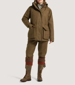Women's Technical Tweed Lancashire Field Coat In Lomond