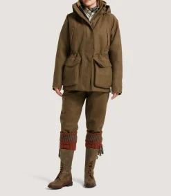 Women's Technical Tweed Lancashire Field Coat In Lomond