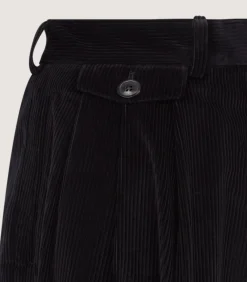 Women's Triple Pleat Trouser In Black
