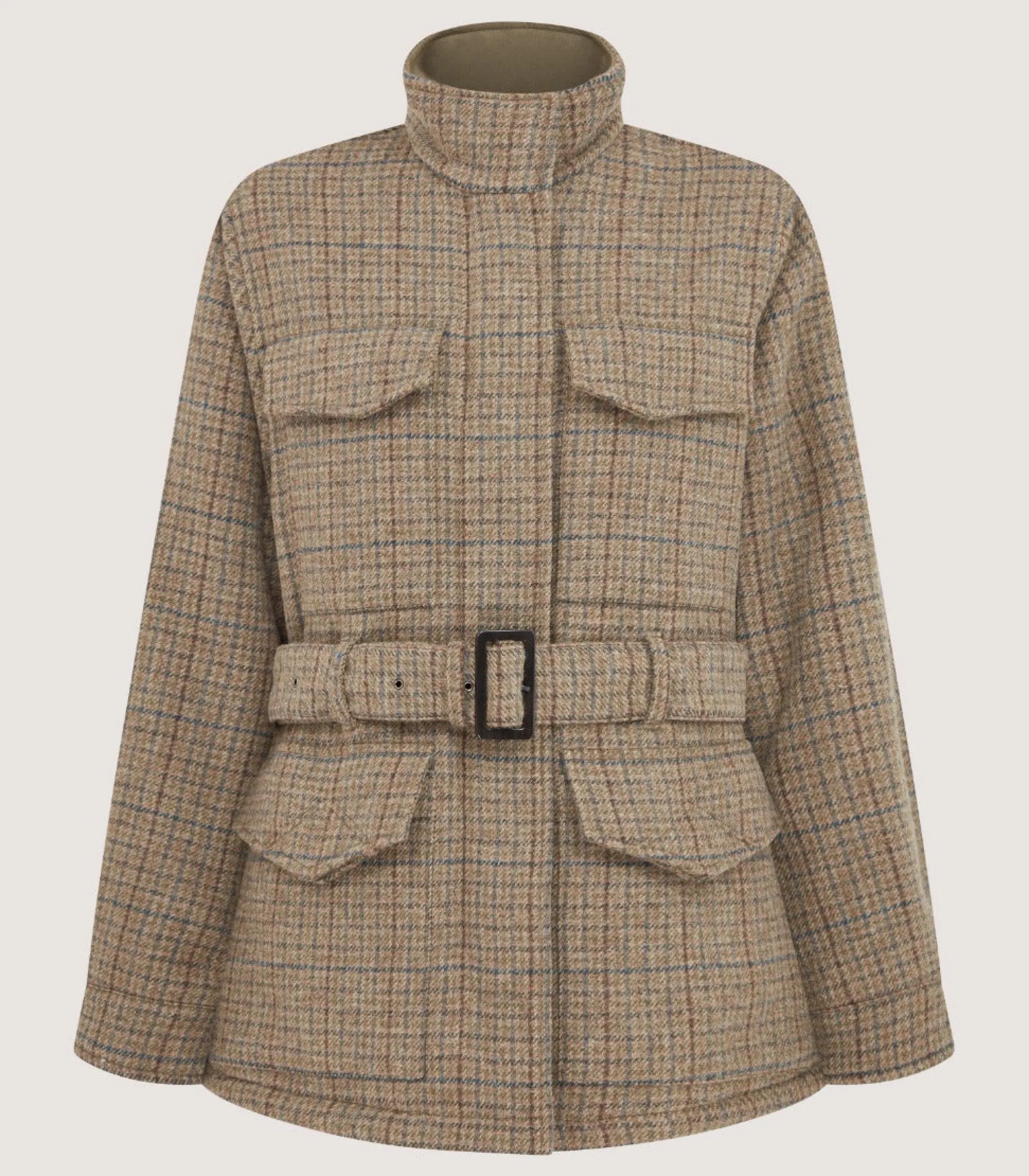 Women's Tweed Belted Jacket in Maree