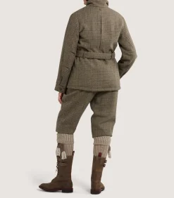 Women's Tweed Belted Jacket in Maree