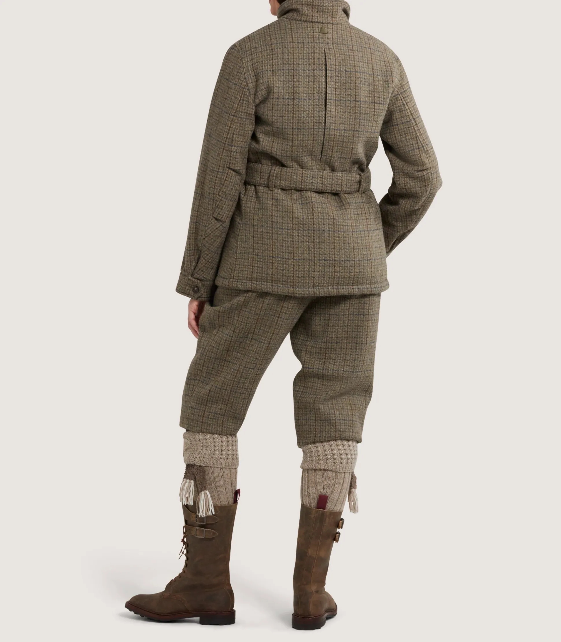 Women's Tweed Belted Jacket in Maree