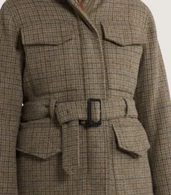 Women's Tweed Belted Jacket in Maree