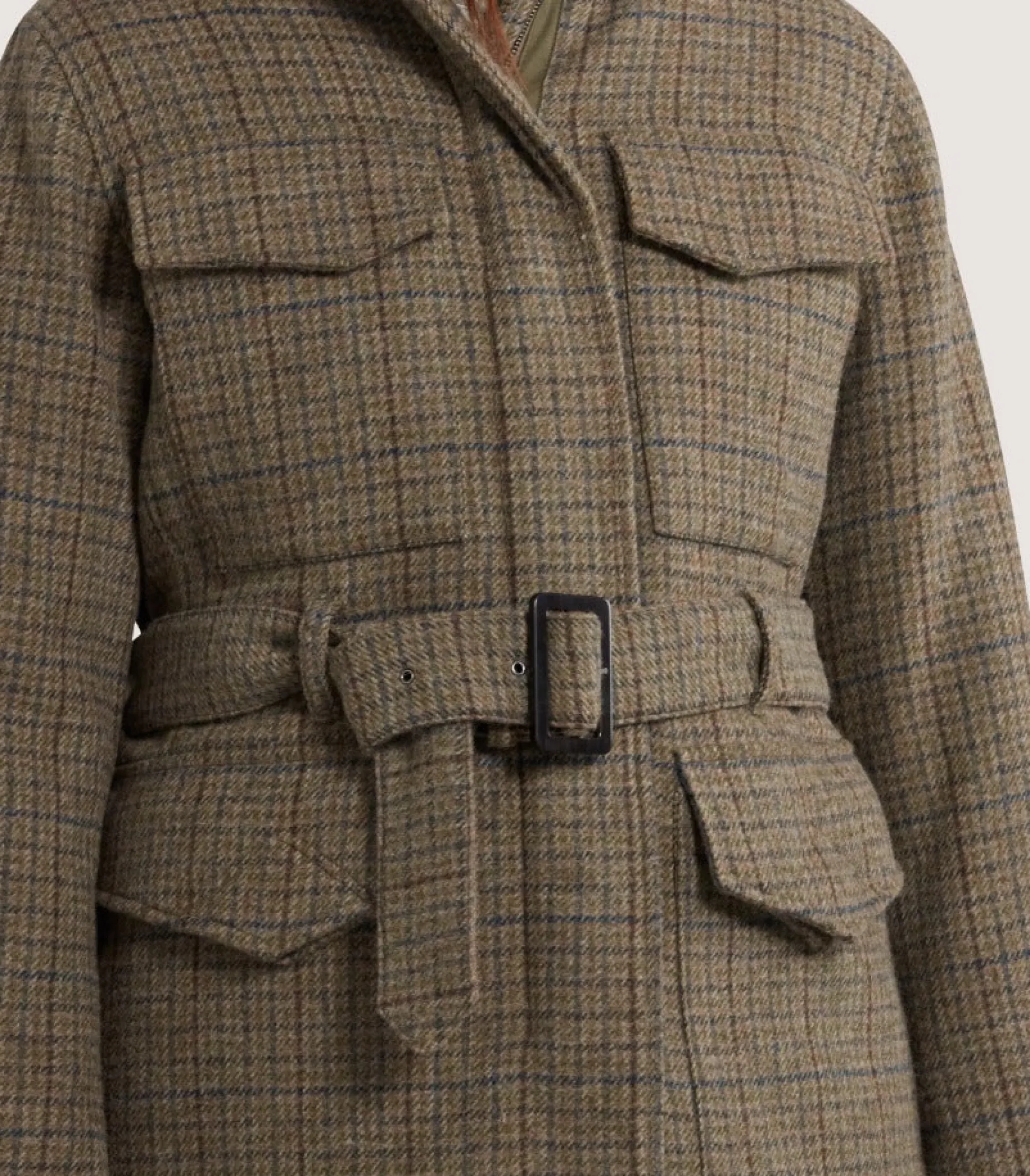 Women's Tweed Belted Jacket in Maree