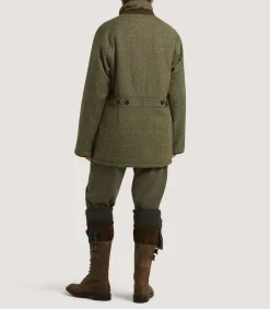 Women's Tweed Raglan Field Coat In Macaterick