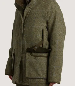 Women's Tweed Raglan Field Coat In Macaterick