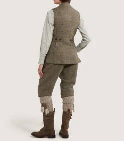 Women's Tweed Sporting Vest in Maree