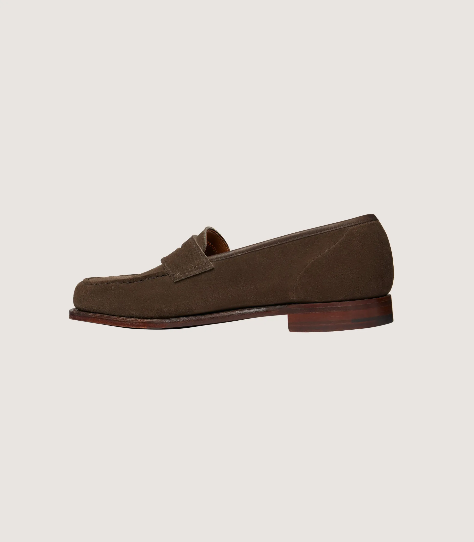 Women's Unlined Suede Penny Loafers With Superflex Leather Sole