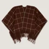 Women's Welbeck Poncho in Chocolate