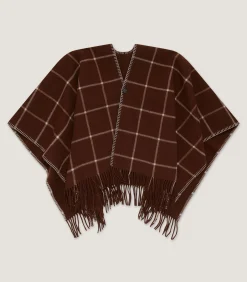 Women's Welbeck Poncho in Chocolate