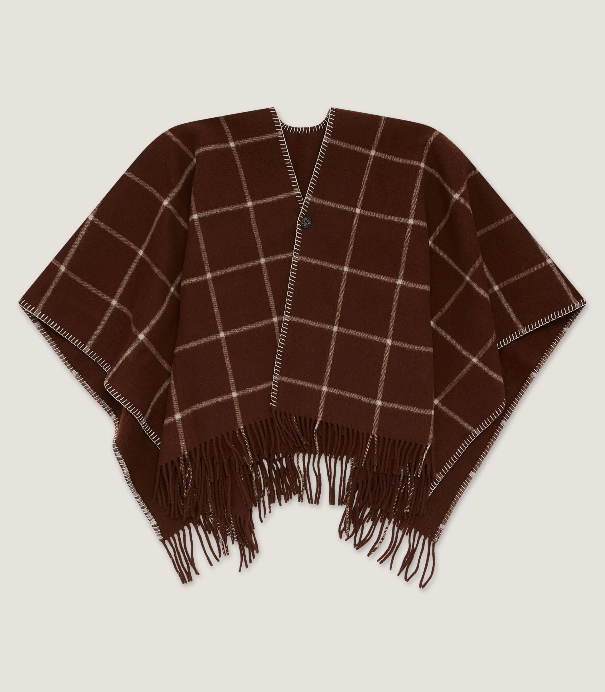 Women's Welbeck Poncho in Chocolate
