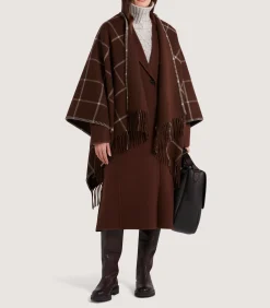 Women's Welbeck Poncho in Chocolate